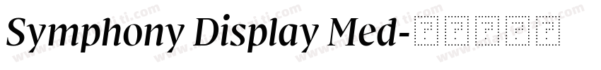 Symphony Display Med字体转换
